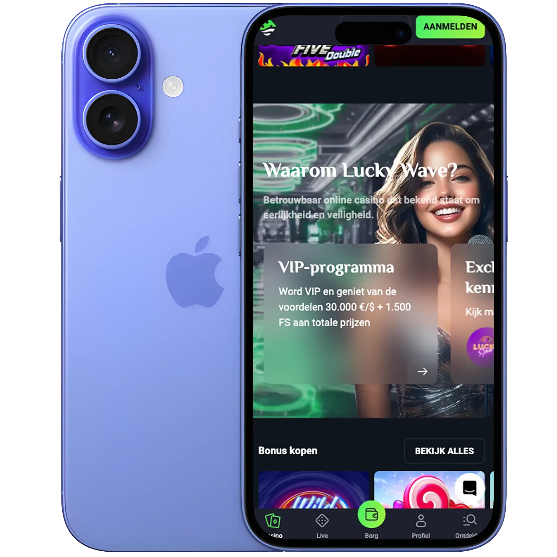 LuckyWave Mobiele App